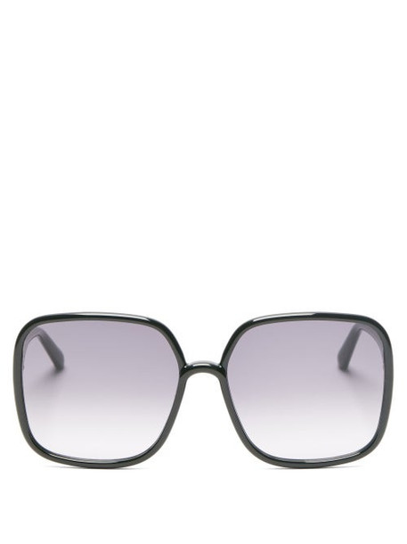 Dior - Diorsostellaire Square Acetate Sunglasses - Womens - Black