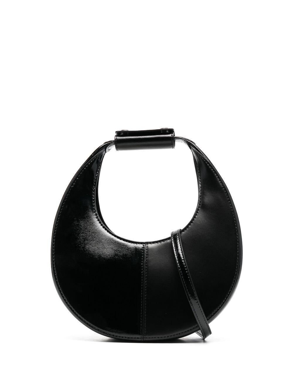 STAUD leather embossed-logo bag - Black