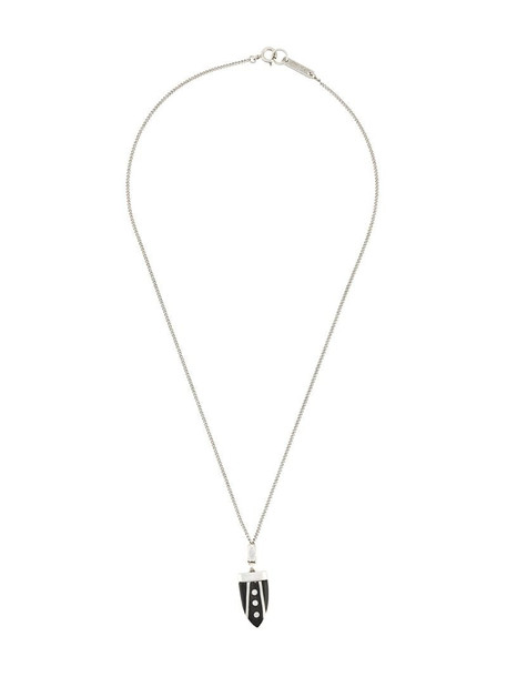 Isabel Marant buffalo horn necklace in silver