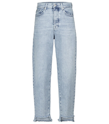 7 For All Mankind Dylan high-rise tapered jeans in blue
