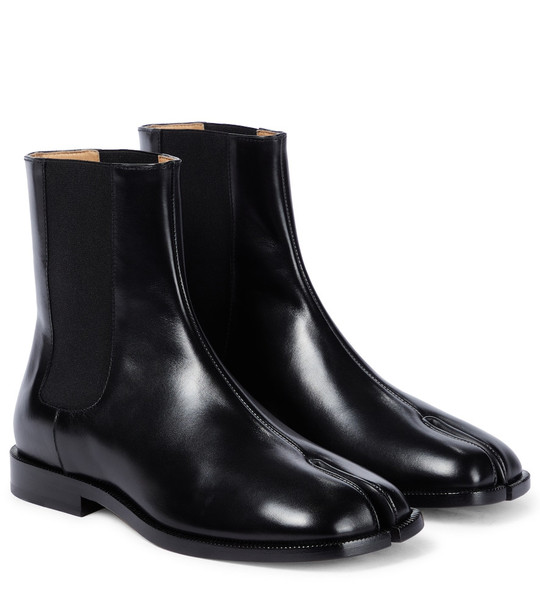 Maison Margiela Tabi leather ankle boots in black
