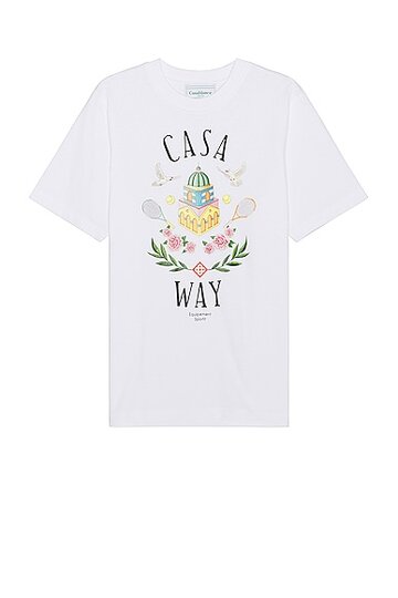casablanca casa way t-shirt in white