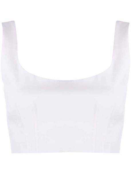 A.L.C. cropped tank top in white