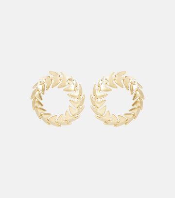 nina ricci bird xl earrings in gold