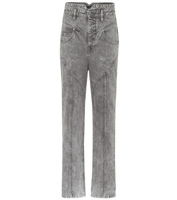 isabel marant exclusive to mytheresa – anastasia high-rise straight jeans in grey