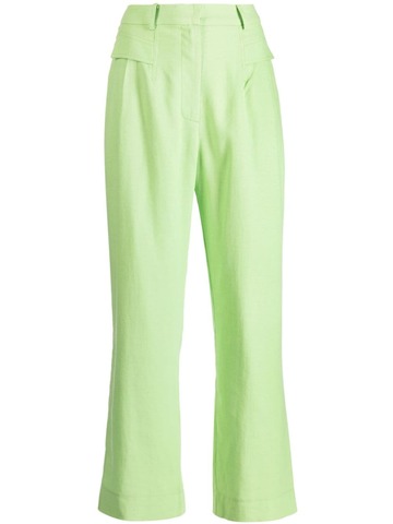 we are kindred arata straight-leg trousers - green