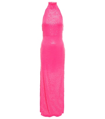 Rotate Birger Christensen Sequined maxi dress in pink