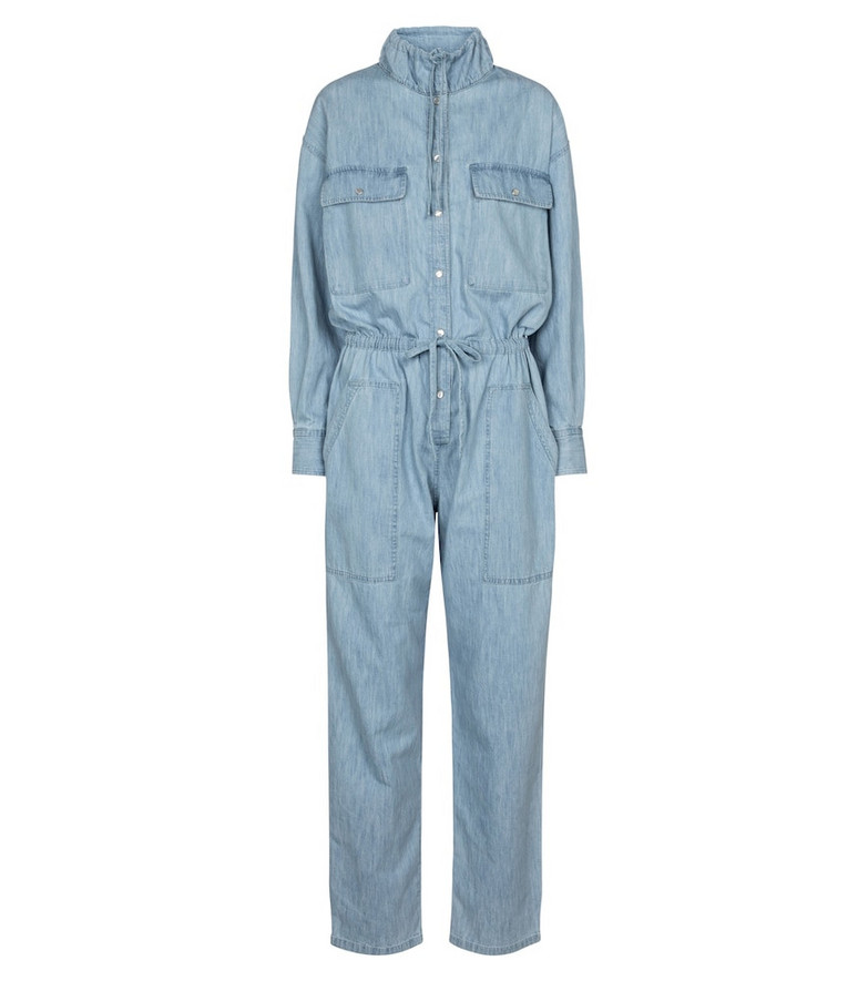 Isabel Marant, Étoile Marvin cotton chambray jumpsuit in blue