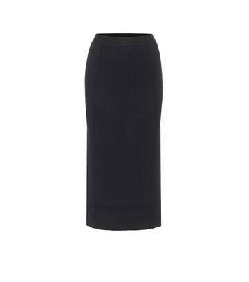 Jonathan Simkhai Sienna ribbed-knit midi skirt in black