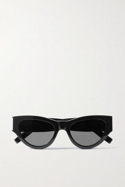 SAINT LAURENT - Cat-eye Acetate Sunglasses - Black