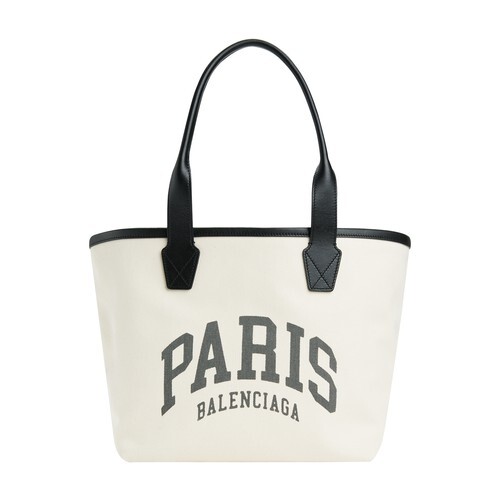 Balenciaga Cities Paris Jumbo Small Tote Bag in natural