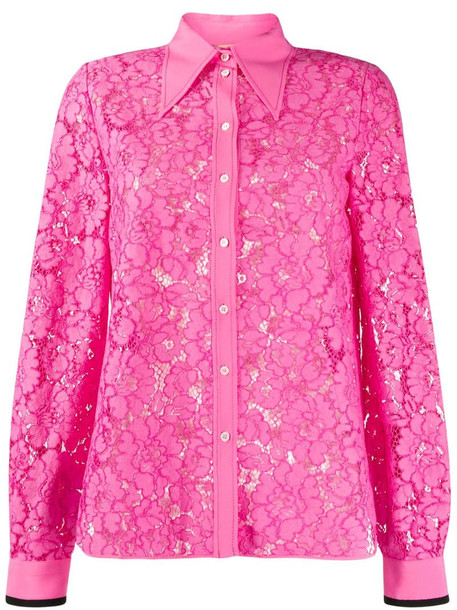 Nº21 floral lace shirt in pink