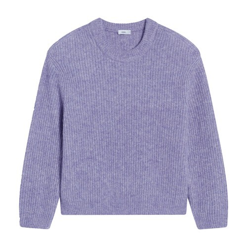 Closed Crew Neck Sweater in lilac