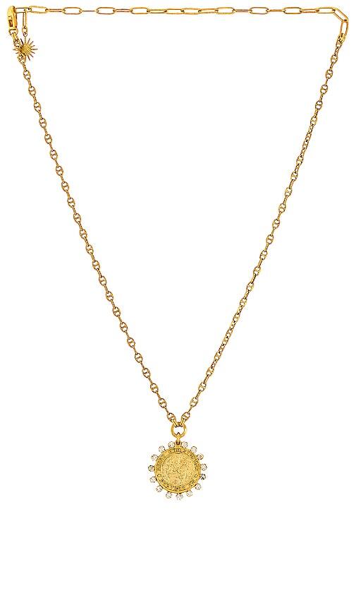 Elizabeth Cole Leia Necklace in Metallic Gold