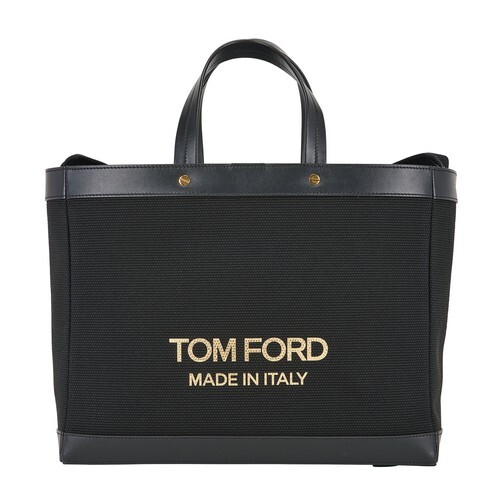 Tom Ford T Screw small shopping bag in black / gold