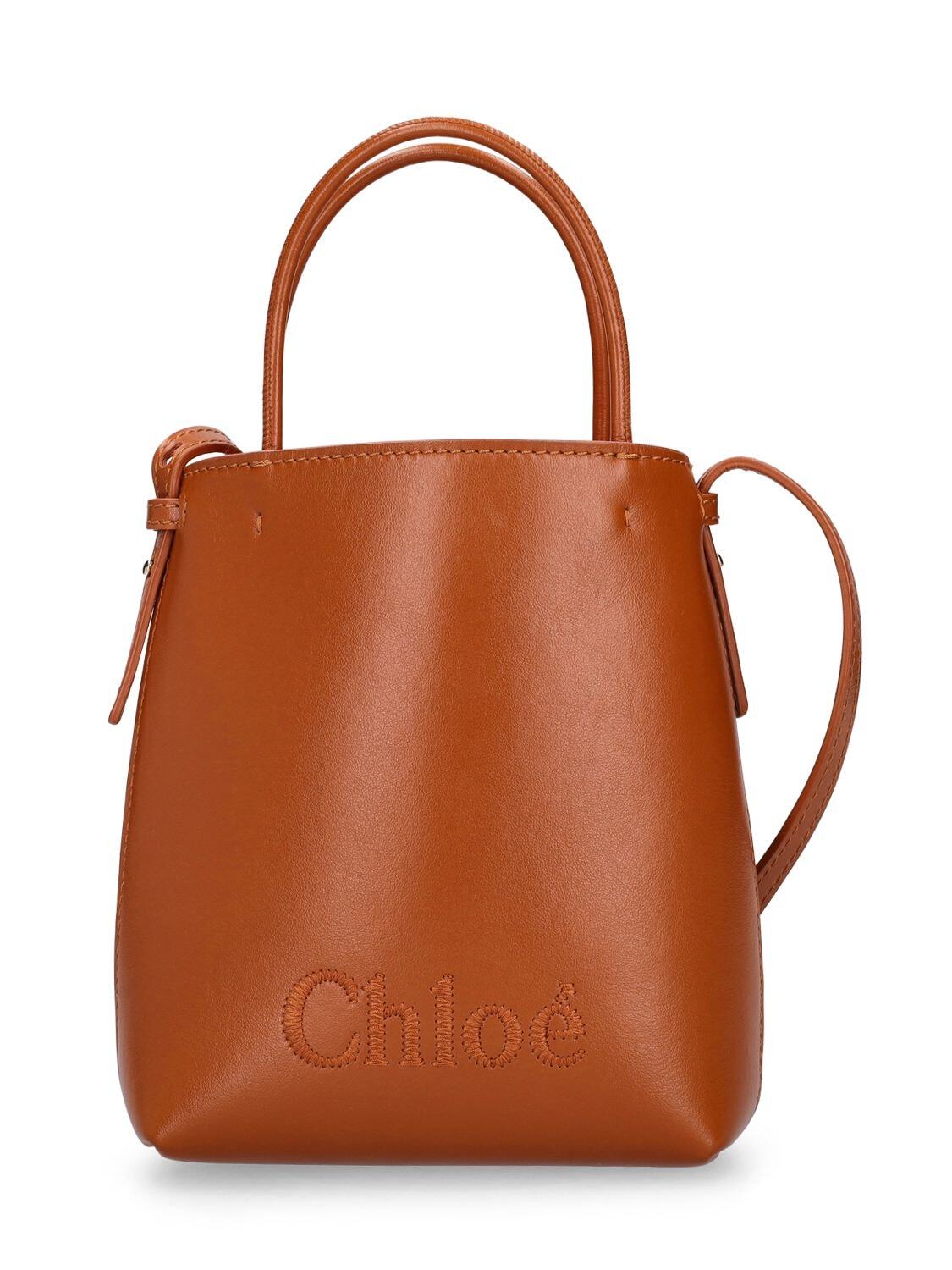 CHLOÉ Chloé Sense Leather Top Handle Bag