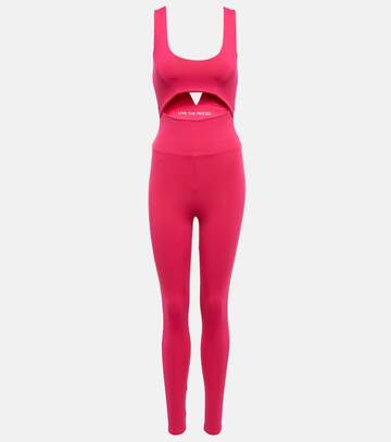 live the process cutout bodysuit in pink