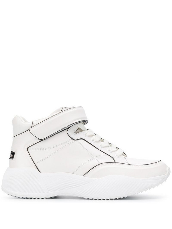 Calvin Klein Jeans touch-strap detail sneakers in white