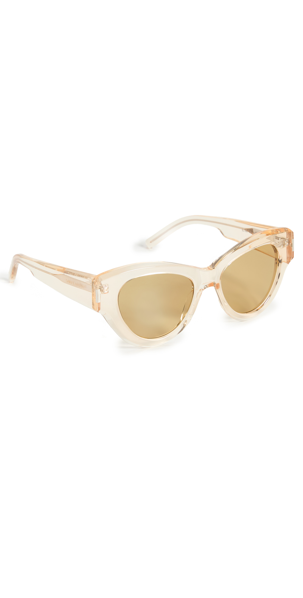 Saint Laurent SL 506 Sunglasses in yellow / transparent