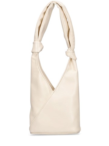 MM6 MAISON MARGIELA Mini Japa Genderless Faux Leather Bag in white