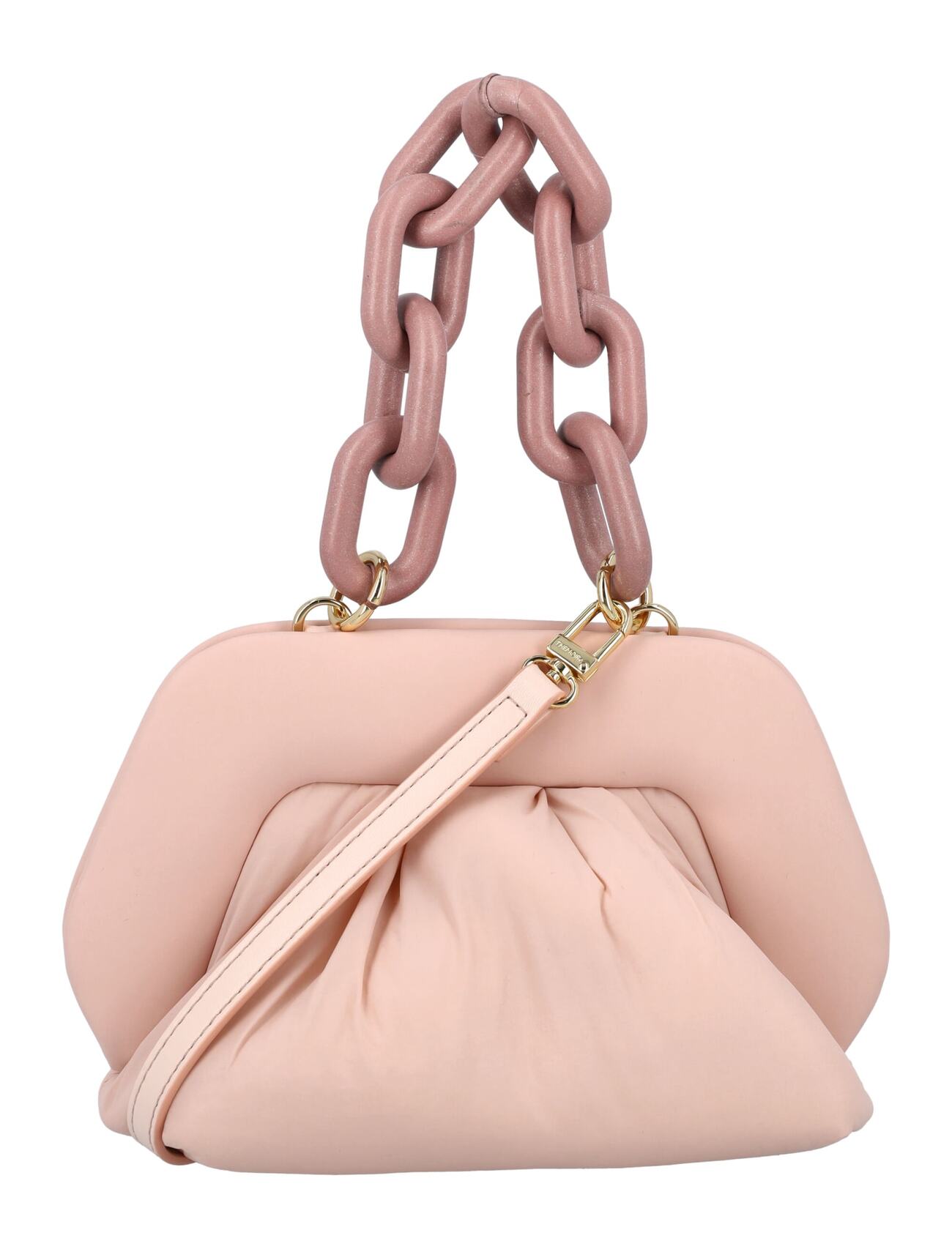 THEMOIRè THEMOIRè Gea Nylon Clutch Bag in pink