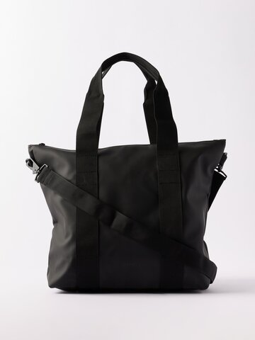 rains - waterproof mini tote bag - womens - black