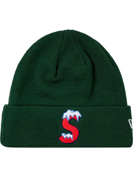 Supreme New Era S-logo beanie hat - Green