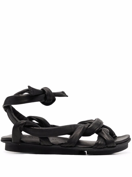 Trippen knot-detail open toe sandals - Black