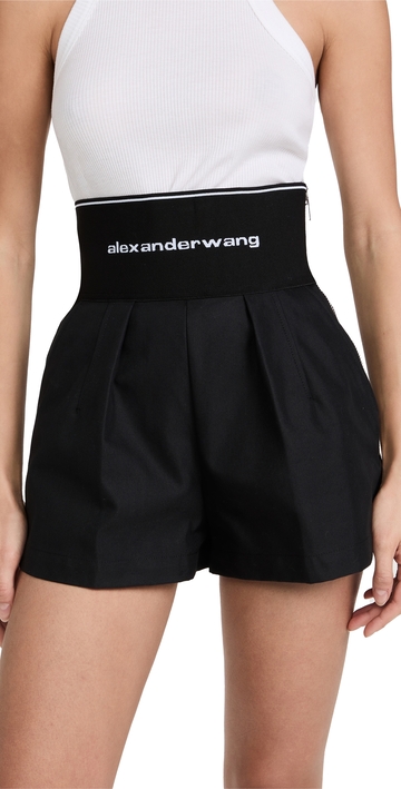 alexander wang safari shorts black 4