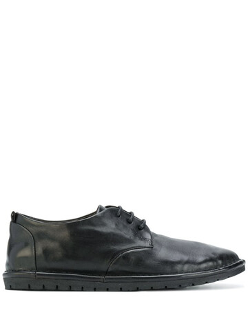 marsèll stitched panel lace up shoes in black
