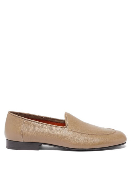 The Row - Round-toe Leather Loafers - Womens - Beige