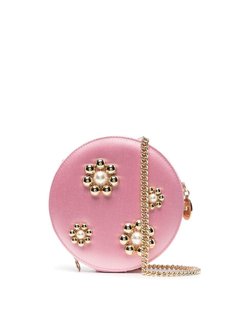 Rosantica circular crystal-embellished bag - Pink