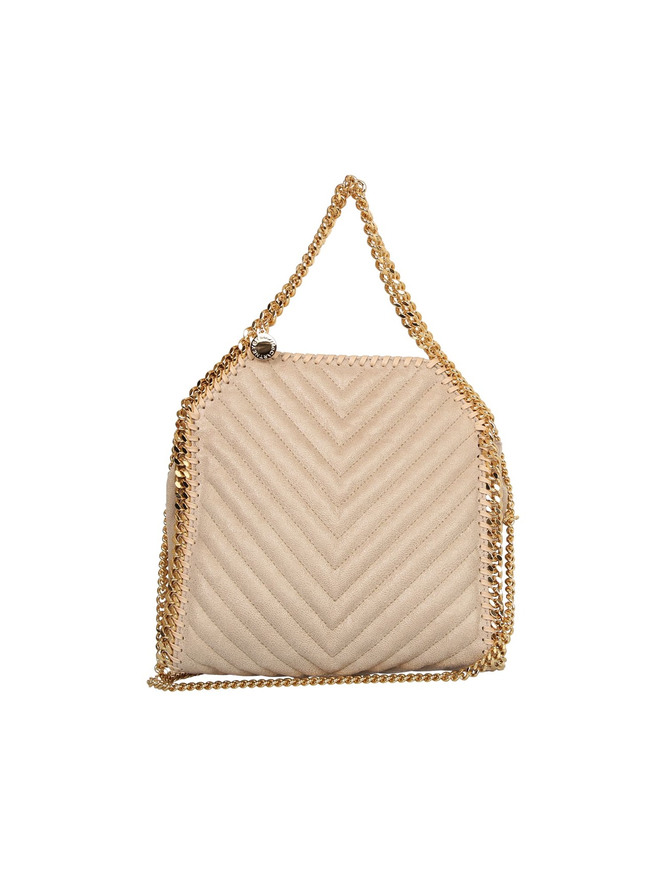 Stella McCartney Falabella Quilted Tote Bag in beige