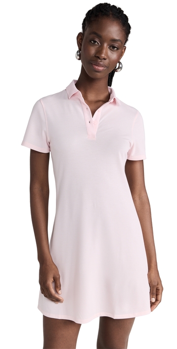 outdoor voices bridie polo dress pinkfinch m