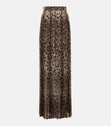 dolce&gabbana leopard-print high-rise maxi skirt