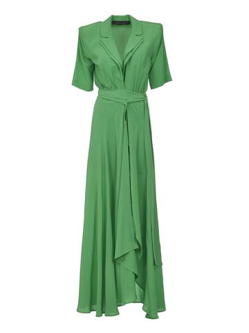 Federica Tosi Belted Waist Dress in green
