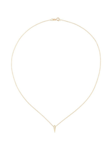 Lizzie Mandler Fine Jewelry 18kt gold and diamond single kite necklace in metallic