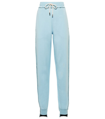 Jw Anderson Cotton French Terry sweatpants in blue