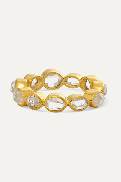 Pippa Small - Crystallinity 18-karat Gold Herkimer Diamond Ring - 7