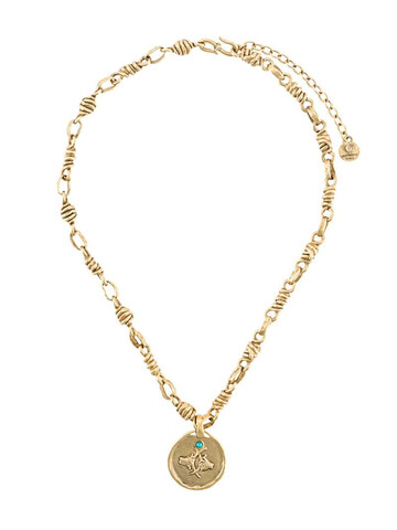 Goossens Talisman Taurus medal necklace in gold
