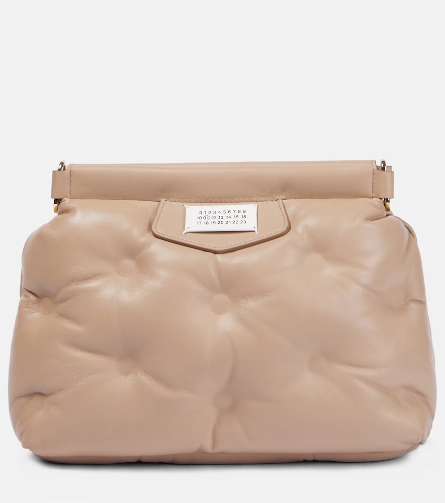 Maison Margiela Glam Slam Small leather shoulder bag in pink