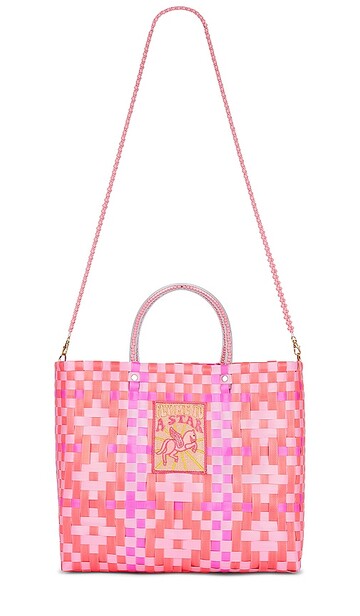 mercedes salazar x revolve fly me to a star recycled handbag in pink