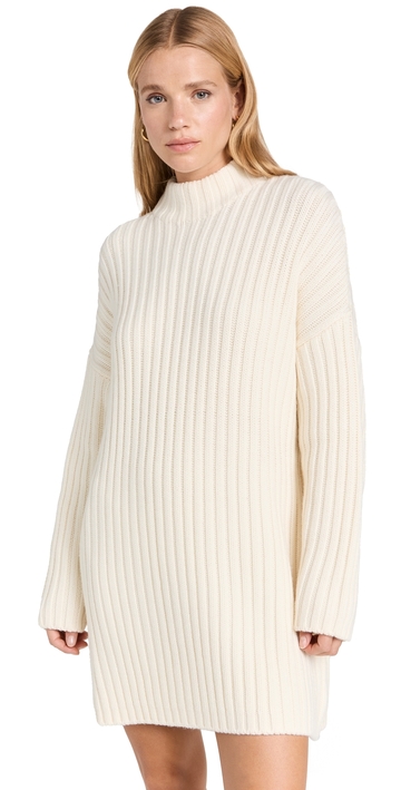 staud linear sweater ivory xs