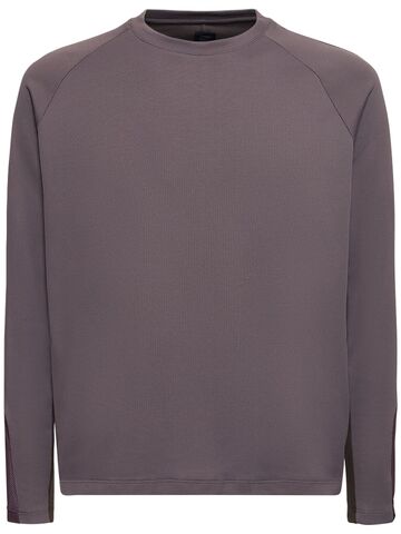 j.l-a.l thermal cotton tricot t-shirt in grey