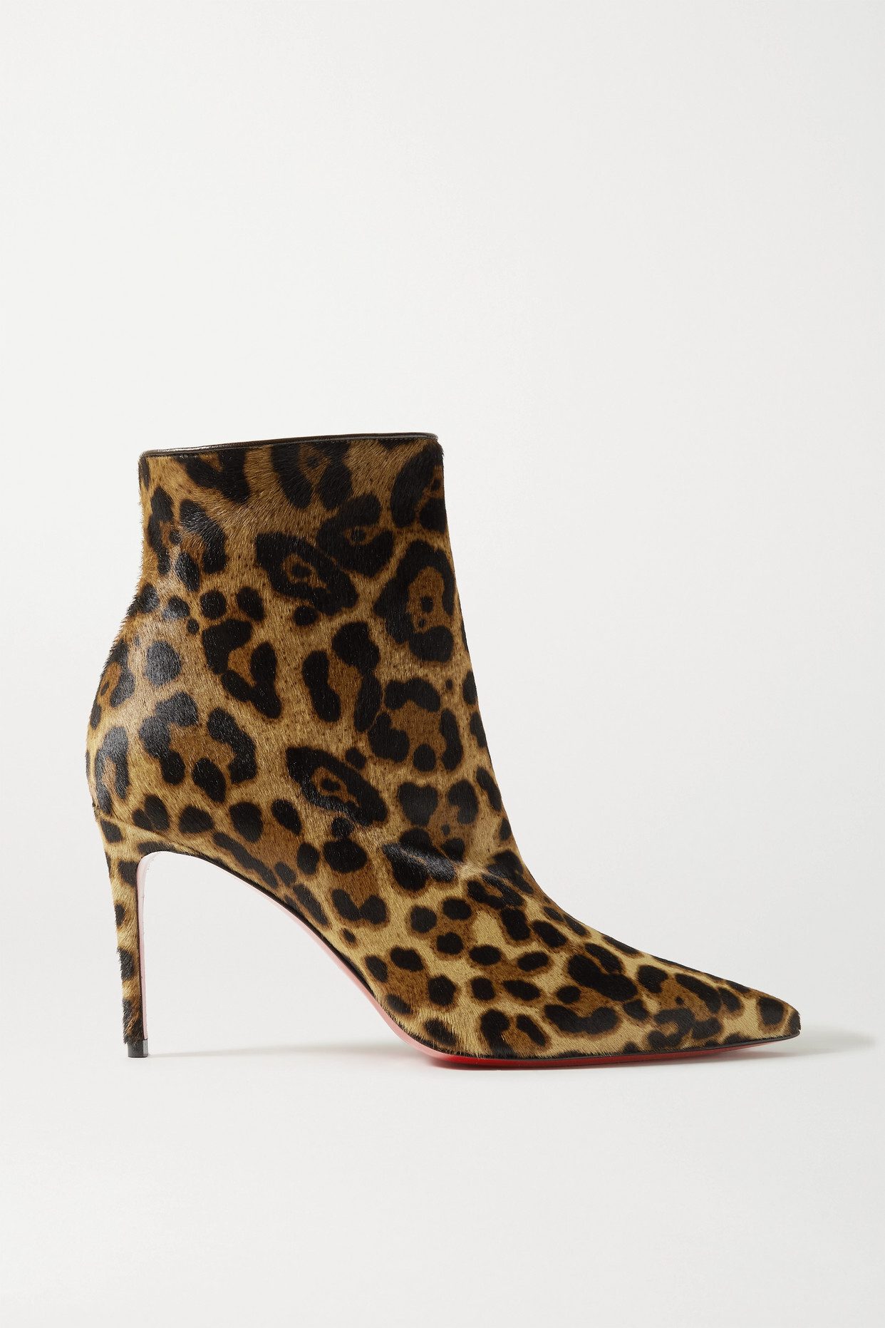 Christian Louboutin - So Kate Booty 85 Leopard-print Calf Hair Ankle Boots - Animal print