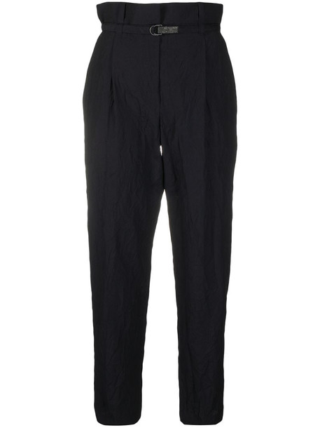 Brunello Cucinelli high-rise tapered trousers in blue