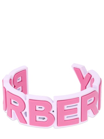 Burberry Logo Cuff Bracelet in pink