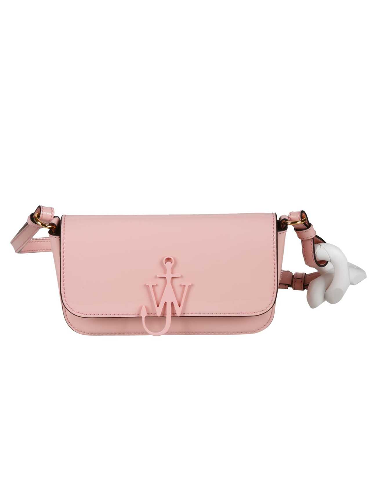 J.W. Anderson Chain Baguette Anchor Shoulder Bag in pink