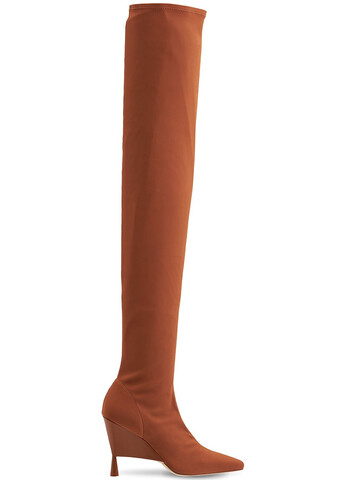 GIA X RHW 100mm Rosie 9 Stretch Over-the-knee Boot in tan