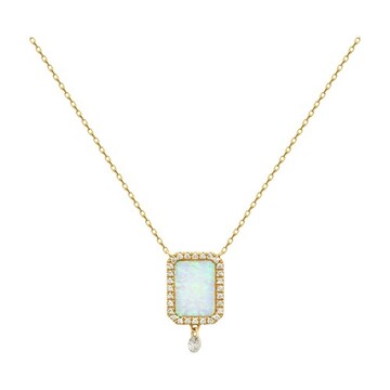 Persée Opal diamonds necklace in gold / yellow